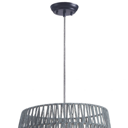 Gray Night Sky Zig Zag Ceiling Lamp