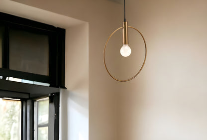 Gold Ring Ceiling Lamp