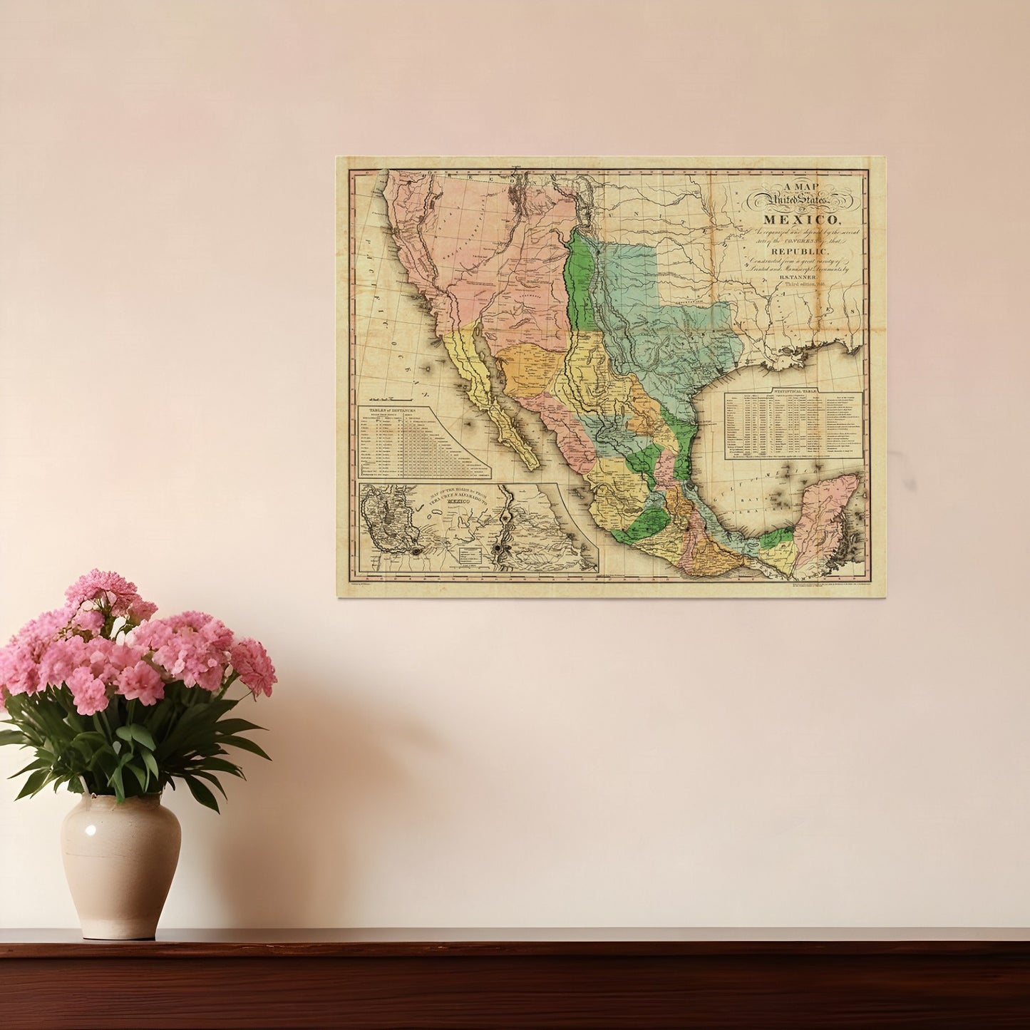 Vintage 1862 Civil War Map Unframed Print Wall Art