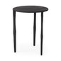 20" Black Iron Round End Table