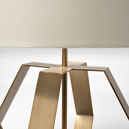 Gold Geometric Design Table Lamp