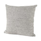 Stone Gray Basket Weave Accentthrow Pillow