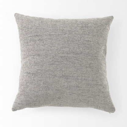 Stone Gray Basket Weave Accentthrow Pillow