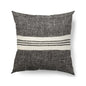 Black And White Stonewash Throw Pillow Cover