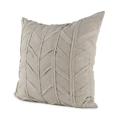 Light Gray Chevron Textured Pillow Cover