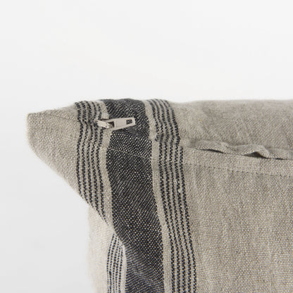 Beige And Black Striped Pillow Cover