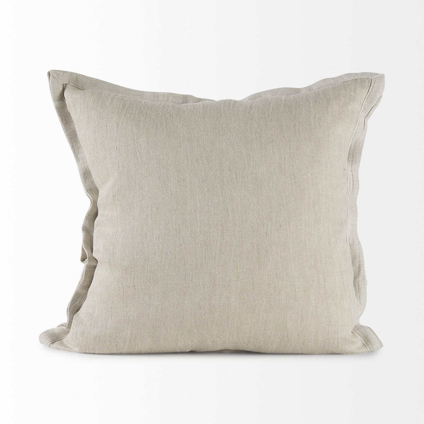 Cream Bordered Pillow Cover