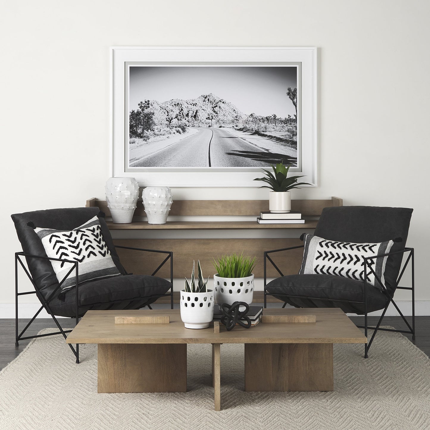 White And Gray Fringed Lumbar Pillow Cover