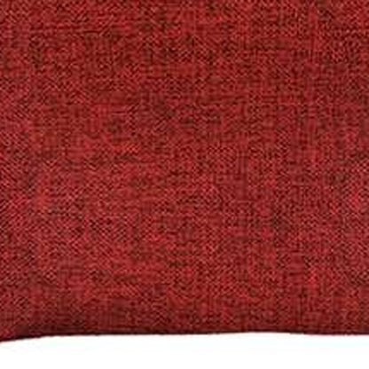 Set Of 4 Red Jacquard Lumbar Pillow Covers