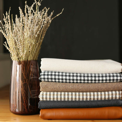 Set Of 4 White And Brown Faux Leather Pillow Covers