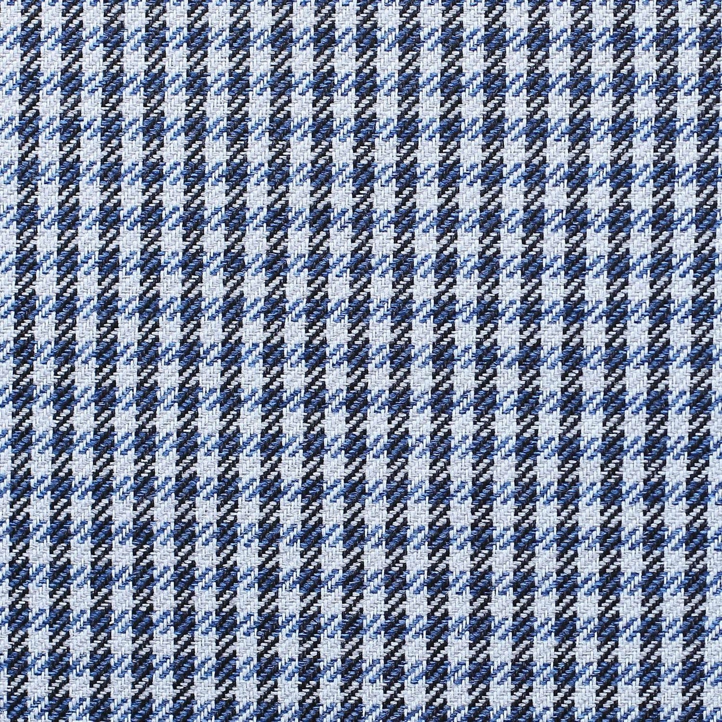 Set Of 4 Blue Houndstooth Pillow Covers