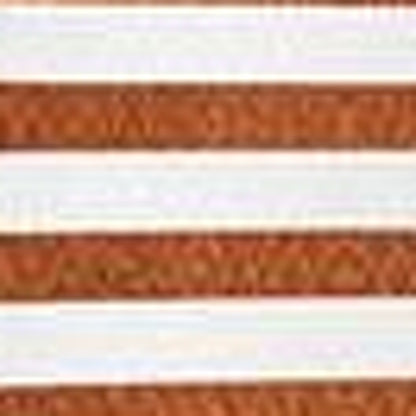 Set Of 4 Orange And Ivory Striped Pillow Covers