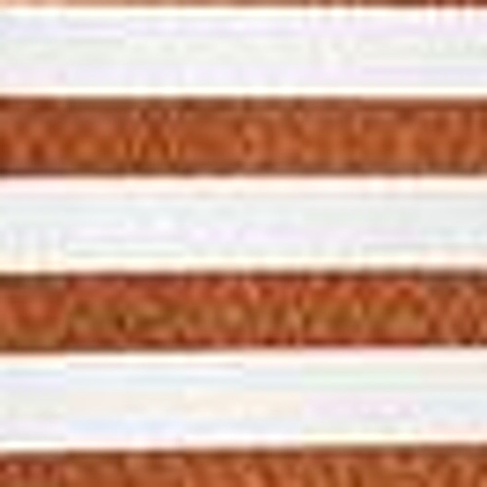 Set Of 4 Orange And Ivory Striped Pillow Covers