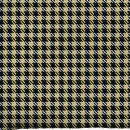 Set of Two 12" X 20" Yellow and Black Houndstooth Polyester Zippered Pillow Cover