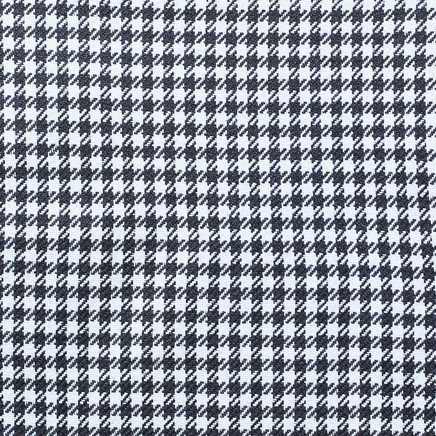 Set of Two 18" Black and White Houndstooth Fabric Throw Pillow Covers