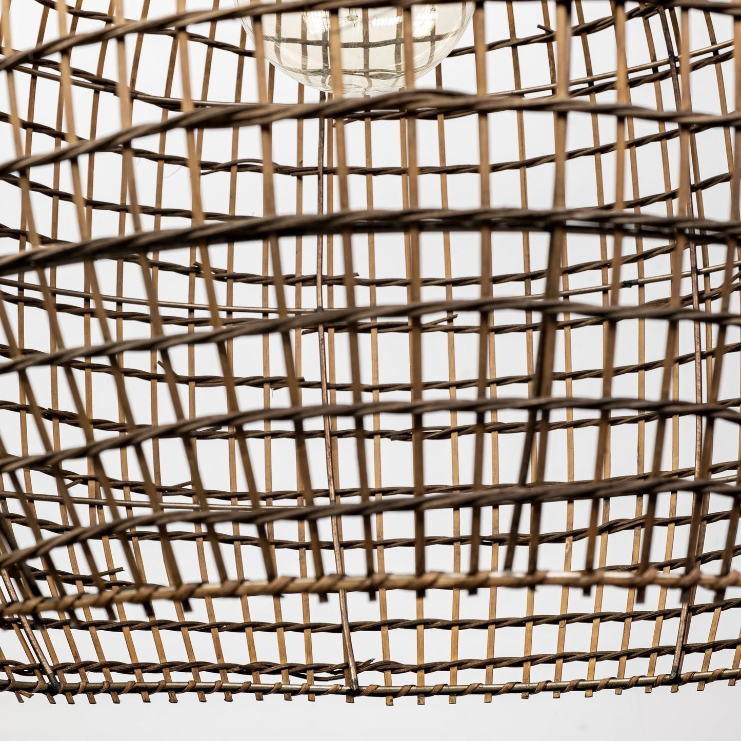 Metallic Woven Hanging Pendant Light