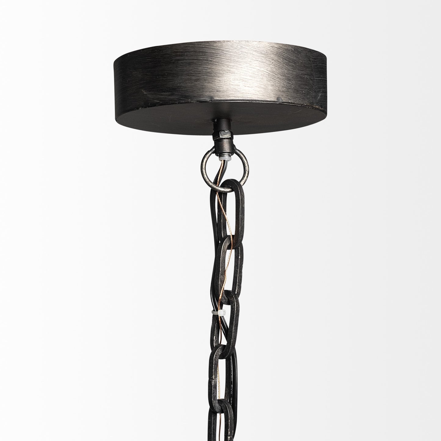 Industrial Gray Metal Hanging Pendant Light