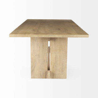 Light Natural Modern Rustic Wooden Dining Table