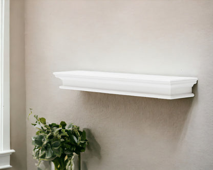 47" Classic White XL Floating Wall Shelf