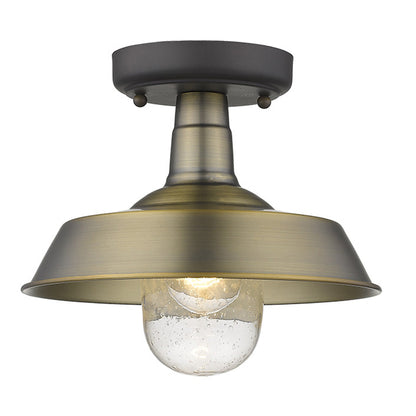 Brushed Gold Shallow Plate Adjustable Pendant Light