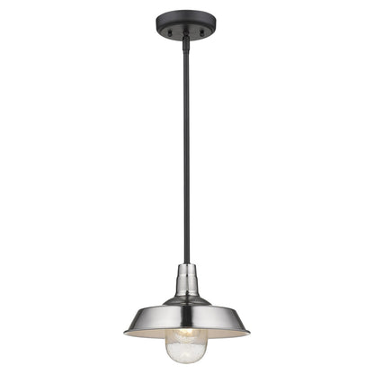 Silver Shallow Plate Adjustable Pendant Light