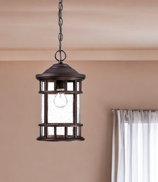 Antique Bronze Canister Hanging Light