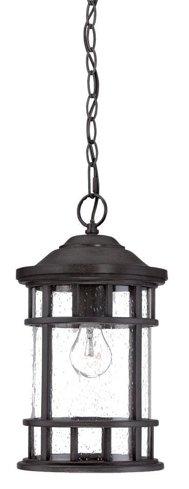 Black Lantern Seeded Metal Dimmable Chandelier With Clear Shades