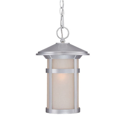 Silver Lantern Metal Dimmable Chandelier With Frosted Shades