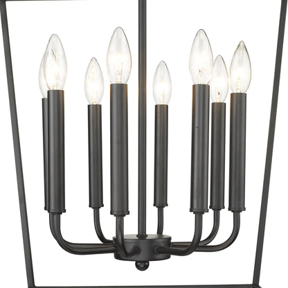 Kennedy 8-Light Matte Black Pendant