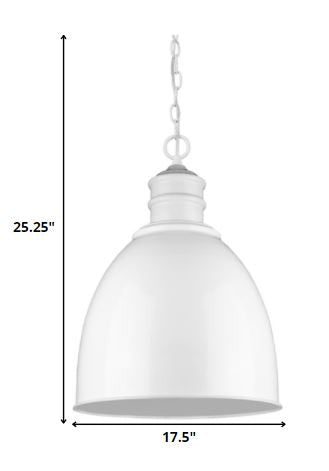 Colby 1-Light White Pendant