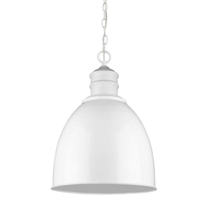 Colby 1-Light White Pendant