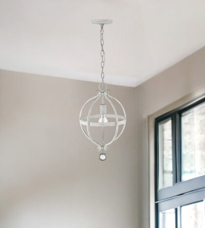 Callie 1-Light Country White Pendant