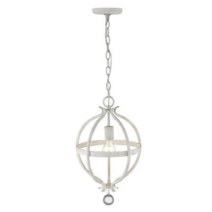 Callie 1-Light Country White Pendant