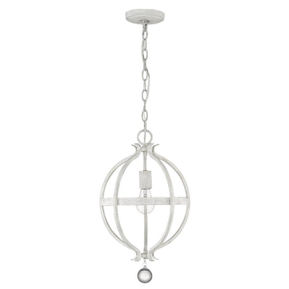 Callie 1-Light Country White Pendant