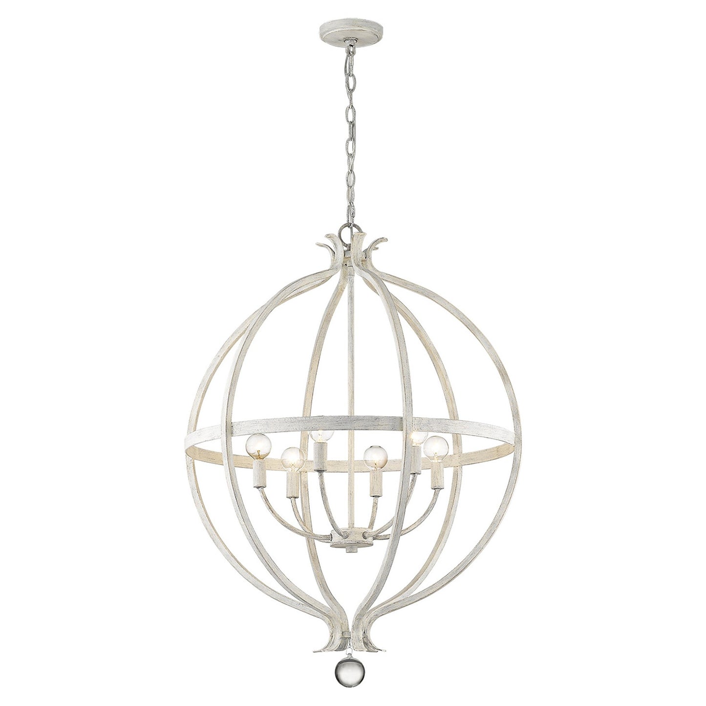 Callie 6-Light Country White Pendant