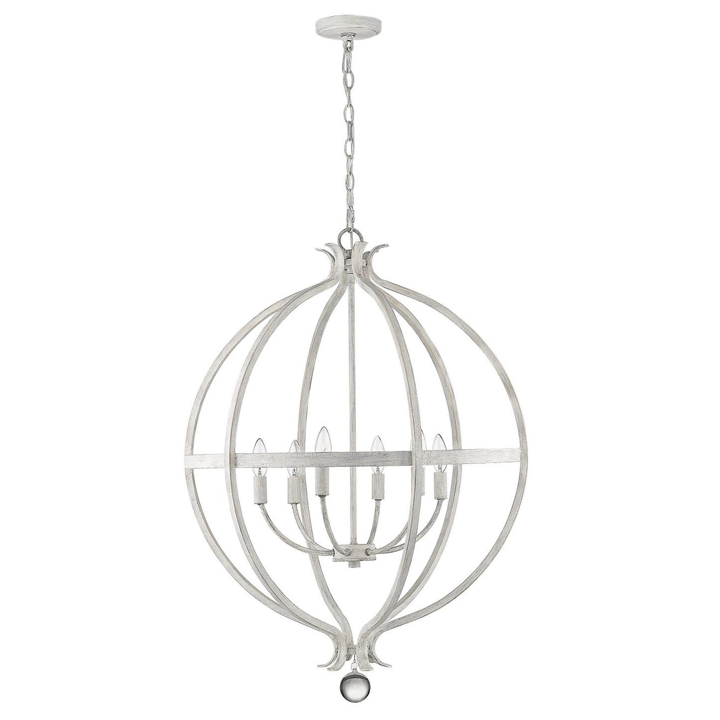 Callie 6-Light Country White Pendant