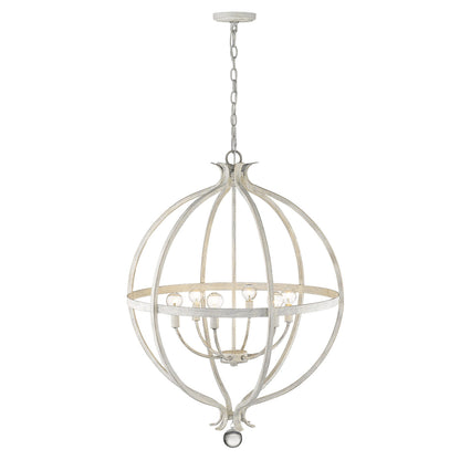 Callie 6-Light Country White Pendant