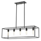 Cobar 5-Light Matte Black Island Pendant