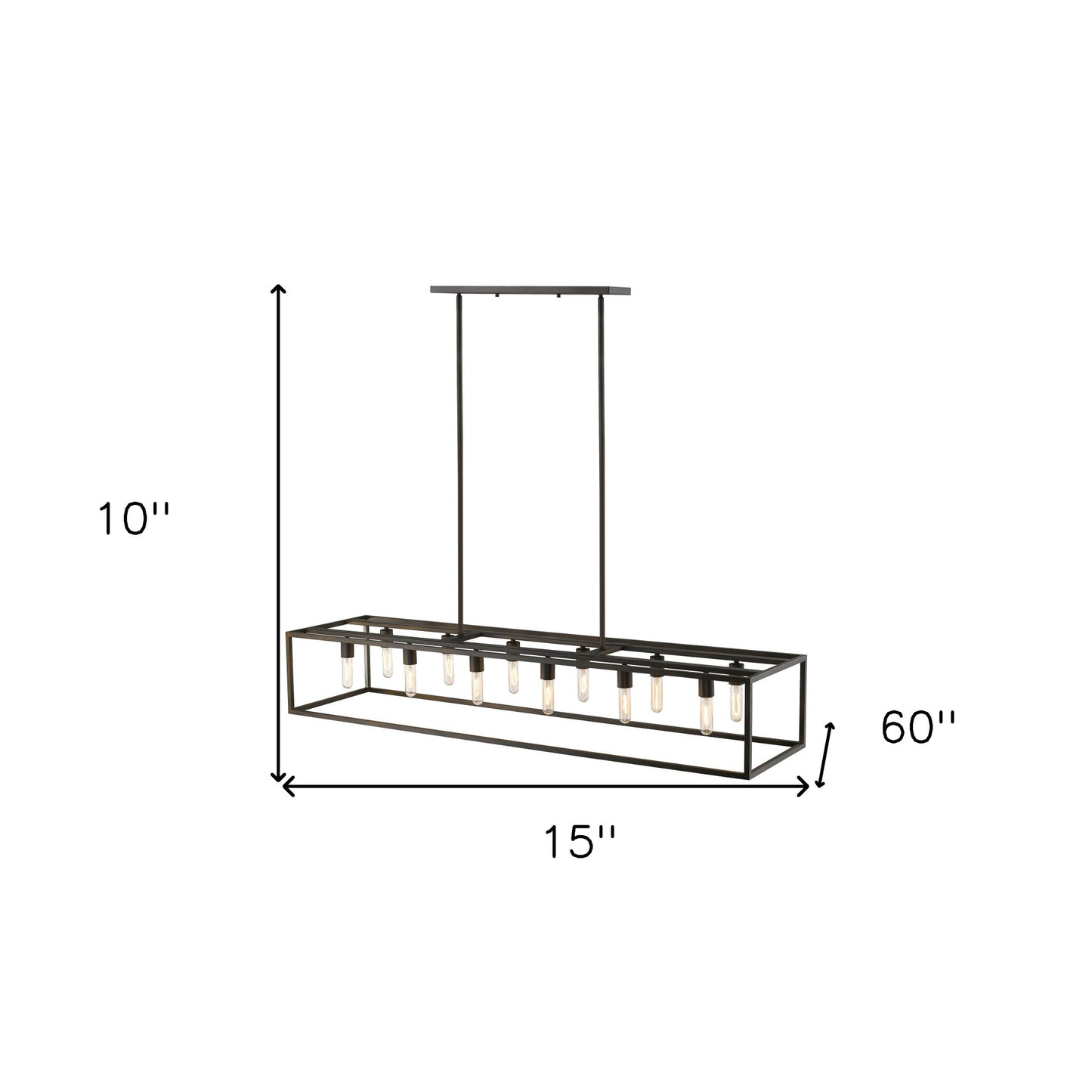 Cobar 12-Light Oil-Rubbed Bronze Island Pendant