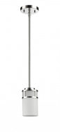 Silver Minimalist Cylindrical Hanging Light