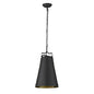 Faza 1-Light Matte Black Pendant