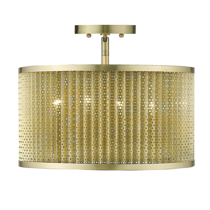 Basetti 4-Light Gold Convertible Pendant