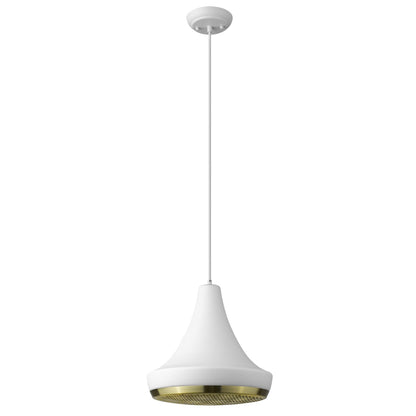 Tholos 1-Light White Pendant