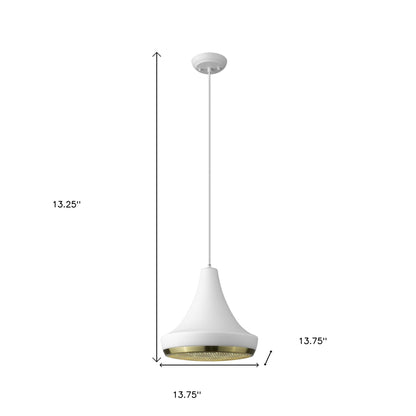 Tholos 1-Light White Pendant