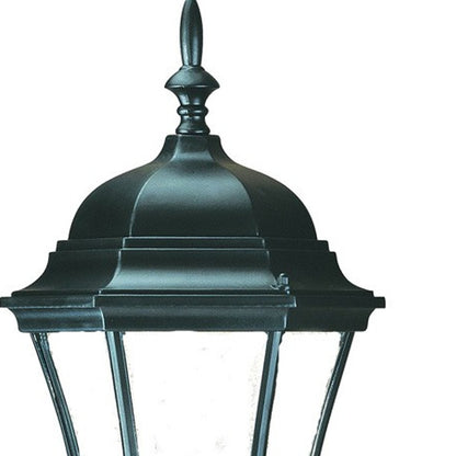 Matte Black Ornamental Carousel Lantern Wall Light