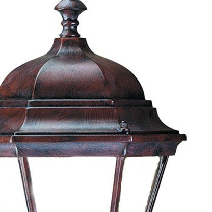 Dark Brown Ornamental Carousel Lantern Wall Light