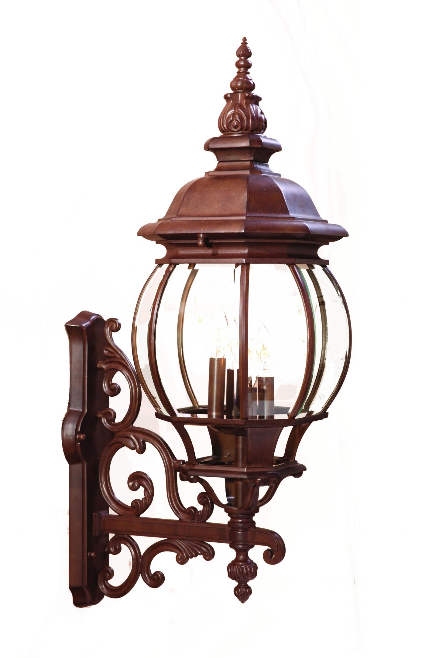 Chateau 4-Light Burled Walnut Wall Light