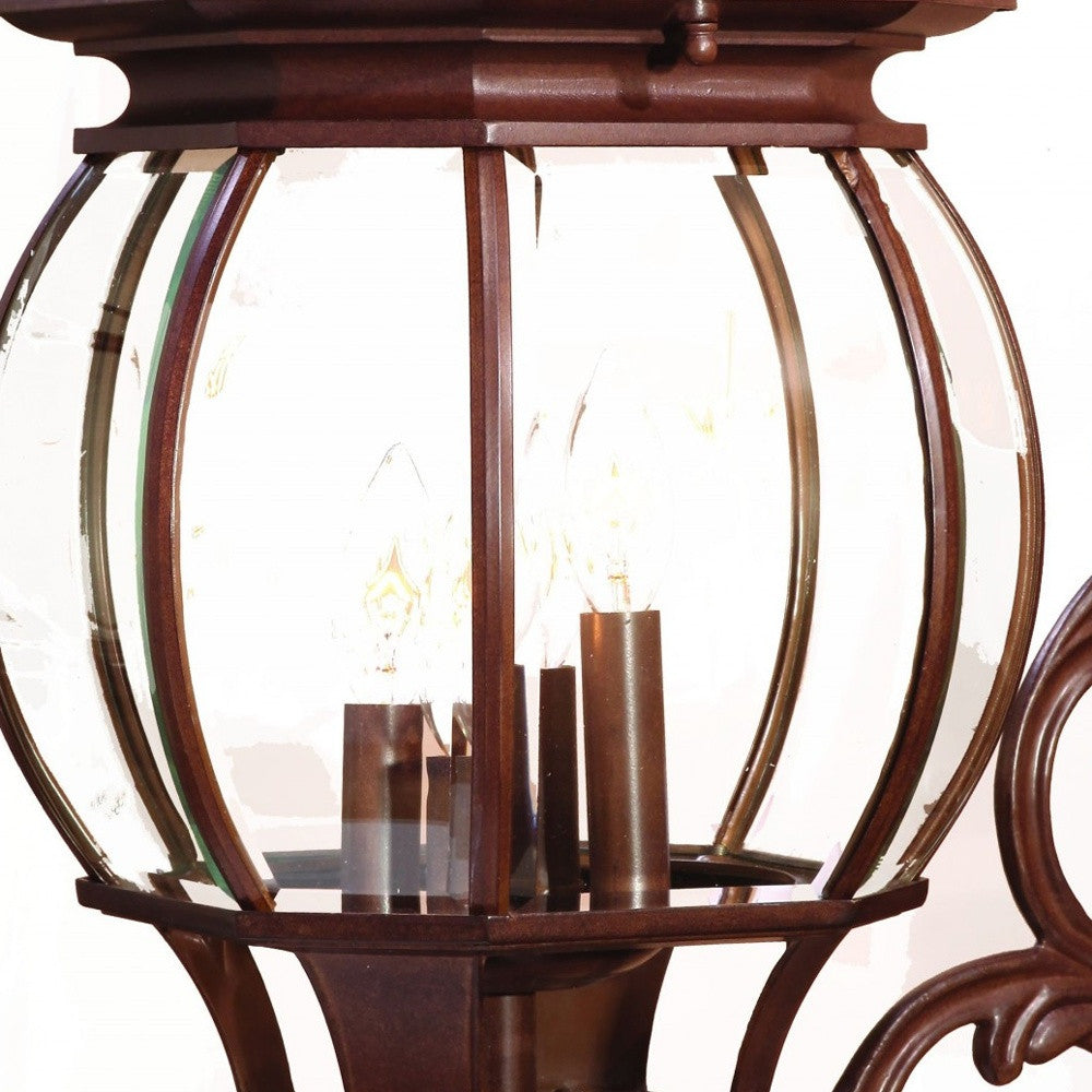 Chateau 4-Light Burled Walnut Wall Light