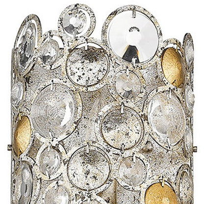 Vitozzi 3-Light Antique Silver Leaf Sconce