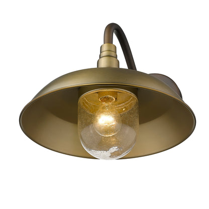 Burry 1-Light Antique Brass Wall Light